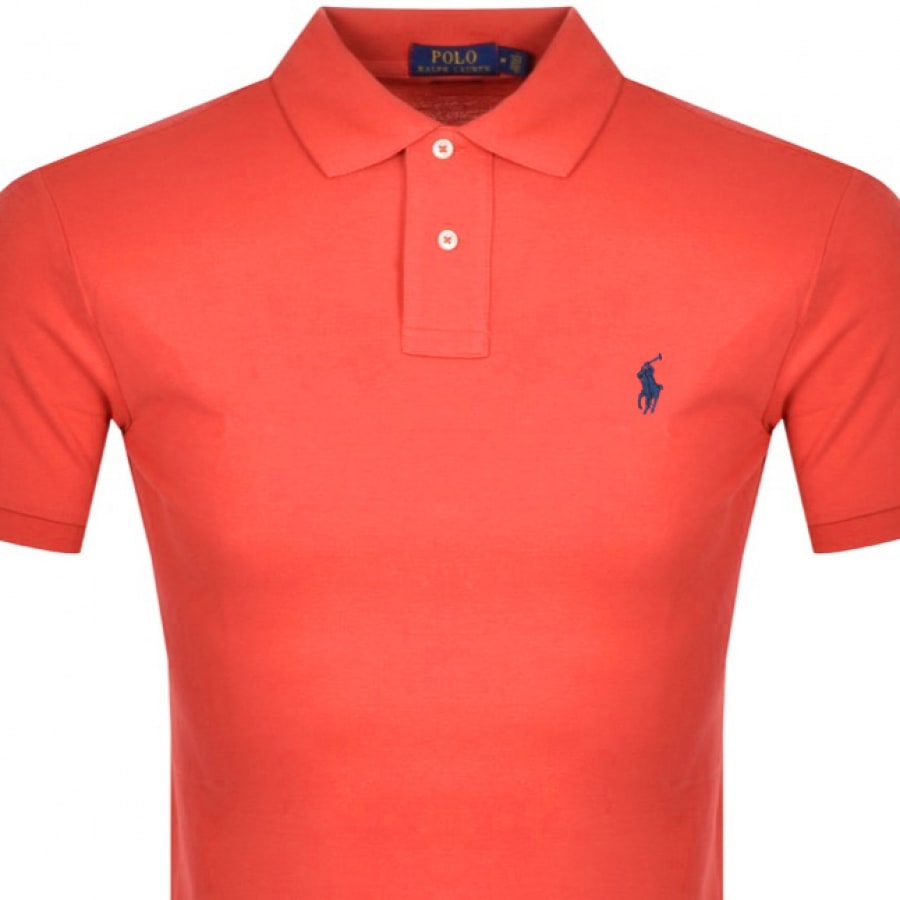 Alternative Image for ProductRalph Lauren Slim Fit Polo T Shirt Red2